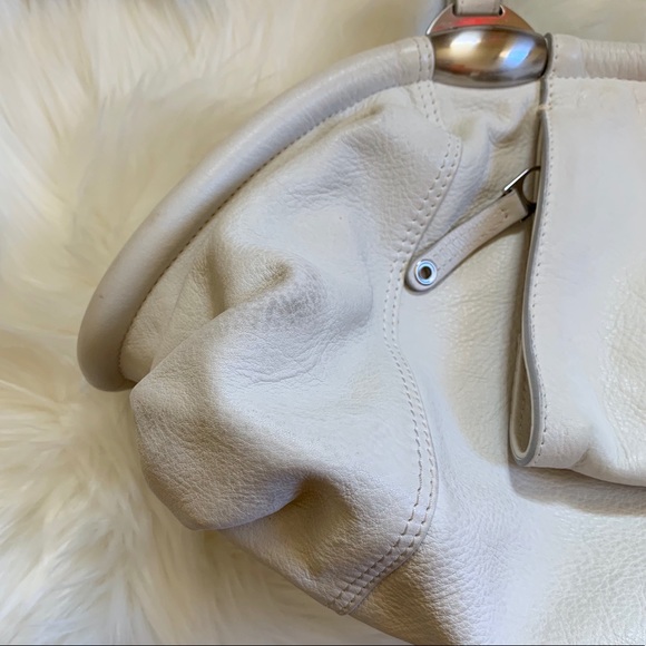 Tentazione Due White Leather Satchel - Picture 6 of 8